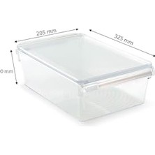 Kapaklı Banyo Mutfak Düzenleyici Raf Ps 325 * 205 * 100 mm Beyaz M-E27-40-01K