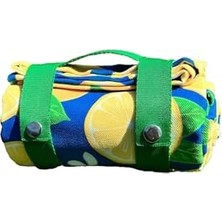 Urban Badger Limon Desenli Artha Piknik Örtüsü 150X150 Cm, Dayanıklı Kamp Ekipmanları, Kamp Aksesuarları