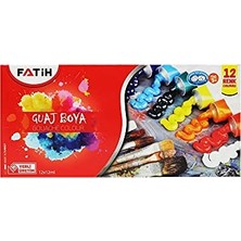Guaj Boya Tüpleri 12 Ml, 12 Renk