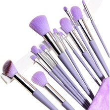 13’lü Profesyonel Mor Makyaj Fırça Seti – Yumuşak Sentetik Kıllar ile Kusursuz Fondöten, Allık, Far ve Kontür Uygulaması