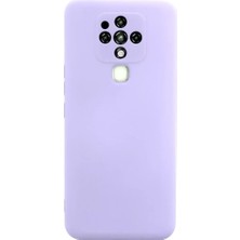 Newface Tecno Camon 16 Kılıf Nano Içi Kadife Silikon - Lila