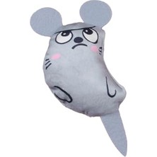 Tineke Peluş Kedi Oyuncağı Kedi Otlu Catnipli Gri 1 Adet