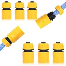 Xspring Hortum Ucu Konektörü, 1/2 Inç Hortum Borusu Için 6 Paket Boru Hızlı Bağlantı Bağlantısı, Hortum Konektörleri Seti Sızıntıyı Önler, Hızlı Açılan Evrensel Bahçe Hortum Bağlantı Parçaları