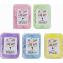 Çiçek Şekilli Kağıt Sabun Tabletleri, 5 Adet Taşınabilir Tek Kullanımlık Sabun Seti, Hijyenik El Yıkama Sabunu, Seyahat Sabunu, Kamp Sabunu, 50’li Kutu, Karışık Renkler