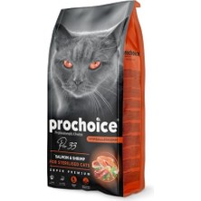 Pro 33, Kısırlaştırılmış Kediler Için, Hipoalerjenik, Somon Balıklı ve Karidesli Kuru Mama, 15 kg