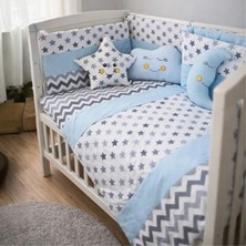 Kista Baby Park Yatak Bebek Uyku Seti Nevresim Takımı 70x110 Baby Gold Mavi