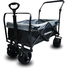 Katlanabilir Vagon | Büyük Tekerlekli Plaj ve Kamp Arabası | Çocuk ve Yük Taşıma Için Katlanabilir Alışveriş Arabası | Bahçe, Seyahat ve Alışveriş Için Hafif Taşıma Arabası.