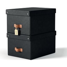 Puro Orta Boy Saklama Kutusu 2’li Siyah -M