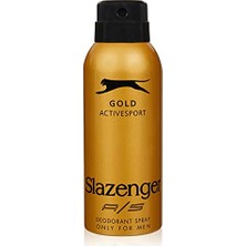 HDY Store Erkekler İçin Slazenger Active Sport Gold Deodorant 1 Çift Bergamot Koku ve Alüminyum İçermez