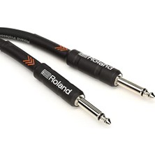 Black Series Enstrüman Kablosu, Düz/düz, 1/4 Inç Jak, 3 M