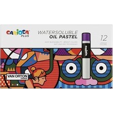 Plus Watersoluble Yağlı Pastel 12'li (Suda Çözünür)