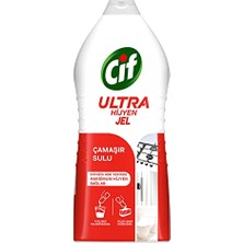 Cif Ultra Hijyen Jel Yüzey Temizleyici Çamaşır Sulu Katkılı Leke Çıkarıcı Yağ Çözücü 1500 ml