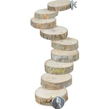 Kuş Merdiveni Tünek Tavşan Gine Domuzu Fare Hamster Merdiveni Oyun Parkuru 9 Basamak