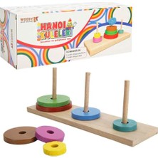 Tahta Geçmeli Oyun Hanoi Kuleleri