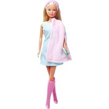 Simba, 105733678, Steffi Love Cape Fashion, Steffi Bir Elbise ve Pelerin Giyiyor, Bot, Saç Bandı ve Özel Tasarım Çantası, 29 cm