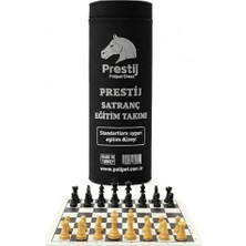 Prestij Rulo Satranç Takımı | Eğitim Satranç Seti Katlanabilir Biala Derisi Rulo | Plastik Taşlı | Taşıma Çantalı | Okul ve Turnuva Kullanımı Için Uygun |