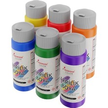 Ara Renkler Akrilik Boya 6'lı Set 6X60 ml