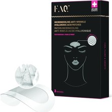 Faq Mikroiğneli Kırışıklık Karşıtı Hyaluronik Asit Alın Pedleri – Alın Kırışıklık Bandı – Anında Yenileyici Etki – Seyahat Dostu Cilt Bakımı – 3 Adet