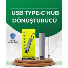 Type‑c Dönüştürücü – 2×usb3.0 Sd/ms 4K HDMI & RJ45 ile Profesyonel Kullan - IS002Y-7R96B