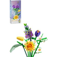 Loz Dekoratif ve Koleksiyonluk Çiçek Buketi 534 Parça Çiçek Modeli Yapım Seti FFLZ-1672