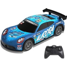 Oyuncak 2.4 Ghz Rc Full Fonksiyon LED Işıklı Gövde 1:22 Şarjlı Uzaktan Kumandalı Drift Arabası (Mavi)