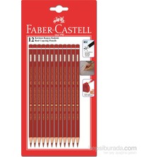 Faber-Castell 12 Kırmızı Kopya Boya Kalemi (1501410100)