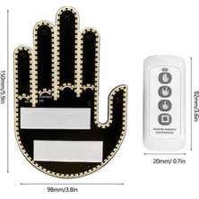 El Orta Parmak LED Kumandalı Araç Içi Reflektör Arka Cam El Simgesi - IS002Y-7RD3J1