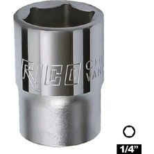 RICO 1/4 Altı Köşe Lokma 12 mm