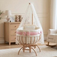 Kista Baby Sepet Beşik Bebek Uyku Seti Scarf (AHŞAP BEŞİK SETE DAHİL DEĞİLDİR)