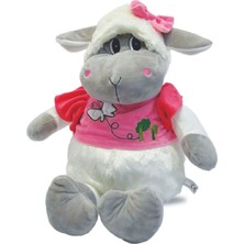Kiddico Toys 55 cm Kıyafetli Şirin Kuzu Peluş - Yumuşak Dokulu
