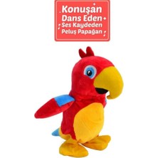 Kiddico Toys 20 cm Dans Eden ve Ses Tekrar Eden Peluş Hayvanlar