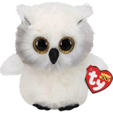 Kiddico Toys Ty Beanie Boos Snowy Beyaz Baykuş Peluş 15 cm