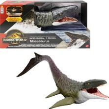 Jurassic World Rebirth Devasa Mosasaurus Aksiyon Figürü, 2 Saldırı Hareketine Sahip Dinozor Oyuncağı, Filmden Uyarlanan Tasarım, Bükülebilir Eklemler, JGB51