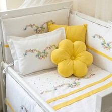 Kista Baby Bebek Uyku Seti Nevresim Takımı 60x120 Flower Sarı