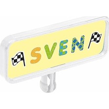 Bıg, 800056486, Bıg Bobby Car Benim Plakam, Kişiselleştirilebilir, Çıkartma Sayfalı, Kolay Montaj, Çeşitli Semboller, Renkli Arka Plan