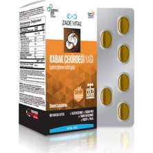 Zade Vital Kabak Çekirdeği Yağı 320 Mg (60 Kapsül) Soğuk Pres İçeren Takviye Edici Gıda