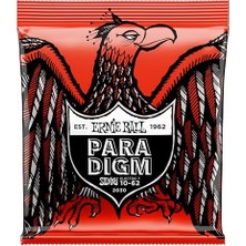 Ernie Ball Sıska Üst Ağır Alt Slinky Paradigma 7-String Elektro Gitar Telleri, Ölçer 10-62