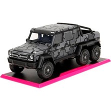 Jada Pembe Fişler 1:24 W6 Mercedes Benz Amg G63 Döküm Araba, Çocuklar ve Yetişkinler Için Oyuncaklar (Gri Kamuflaj)