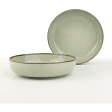 Nisar Store Porselen 2 Li 20 cm Kase Yeşil