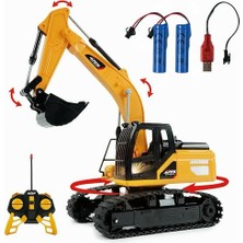 Oyuncak Uzaktan Kumandalı Full Fonksiyon Şarjlı Paletli Hareketli Kepçeli Rc Ekskavatör