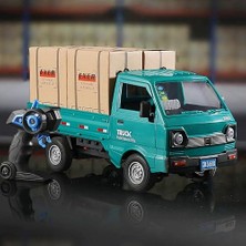 2.4ghz Uzaktan Kumandalı Sesli Işıklı Şarjlı Buhar Atan Kapıları Açılan Rc Kamyonet Yük Taşıma Aracı (Yeşil)