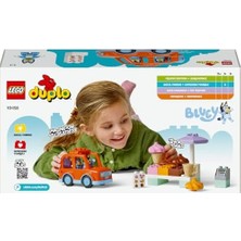 Nisar Store Bluey ile Dondurma Gezisi 10458-2 Yaş ve Üzeri Çocuklar Için Araçlı Rol Oyunu Sunan Yaratıcı Yapım Seti, Doğum Günü Hediye Fikri (22 Parça)