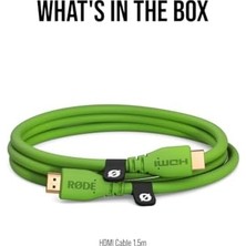 Berry Store Hdmı-1.5 Premium Yüksek Hızlı HDMI Kablosu Ethernetli (1.5m/5ft, Yeşil)