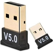 Nisar Store Masaüstü Bilgisayar Bluetooth Adaptör V5.0 USB Dongle Bluetooth Aparatı Çevirici Dönüştürücü