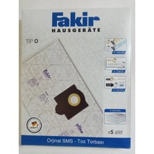 Fakir Deluxe Lıne 9800 S Halı Yıkama Süpürge Için Sms Toz Torbası Tip O (5 Adet)
