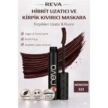 Reva Uzatan Hibrit Maskara Mürdüm - Hybrid Length & Curl Mascara Prune - No: 323 - Vegan Temiz Içerik