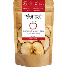 Mandal Kurutulmuş Kırmızı Elma 25 gram Kırmızı Elma Kurusu Kurutulmuş Meyve Kurusu Dilimleri