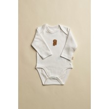Oh la la Koala For Little Ones Atkı Nakışlı Uzun Kollu Çıtçıtlı Bebek Body