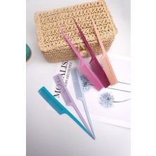 Berry Store Tarak Seti 6 Adet Rengarenk Krepe Saç Ayırma Tarağı, Kadınlar Için Tarak Kuyruk Tarağı Saç Ayırma Tarağı Saç Şekillendirme Araçları Saçları Ayırmak Için Tarak Plastik