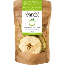 Mandal Kurutulmuş Yeşil Elma 25 gram Yeşil Elma Kurusu Kurutulmuş Meyve Kurusu Dilimleri